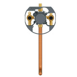 Treysta Tub & Shower Valve- Vertical Inputs WITH Stops WITH Stub-Out- Cold Expansion Pex