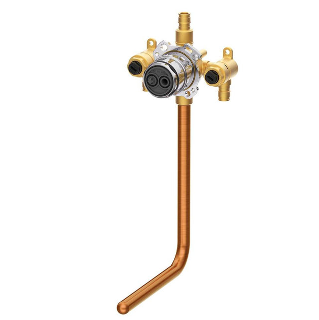 Gerber Plumbing - Treysta Tub & Shower Valve- Vertical Inputs WITH Stops WITH Stub-Out- Cold Expansion Pex - Chrome