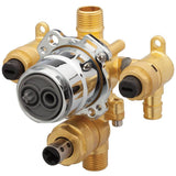 Gerber Plumbing - Treysta Tub & Shower Valve w/ Diverter- Vertical Inputs WITH Stops- Cold Expansion Pex - Chrome