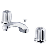 Gerber Plumbing - Gerber Classics 2H Lavatory Faucet w/ Metal Fluted Handles & Metal Pop-Up Drain 1.2gpm Chrome - Chrome