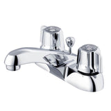 Gerber Plumbing - Gerber Classics 2H Centerset Lavatory Faucet w/ Metal Fluted Handles & Metal Pop-Up Drain 1.2gpm Chrome - Chrome