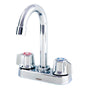 Gerber Plumbing - Gerber Classics 2H Bar Faucet w/ Metal Fluted Handles 1.75gpm Chrome - Chrome