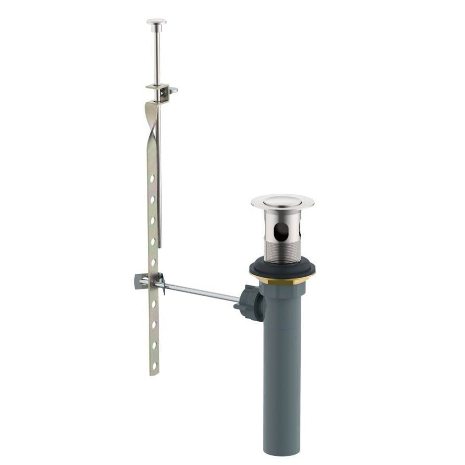 Gerber Plumbing - 1 1/4'' 50/50 Pop-Up Drain Assembly Brushed Nickel - Brushed Nickel