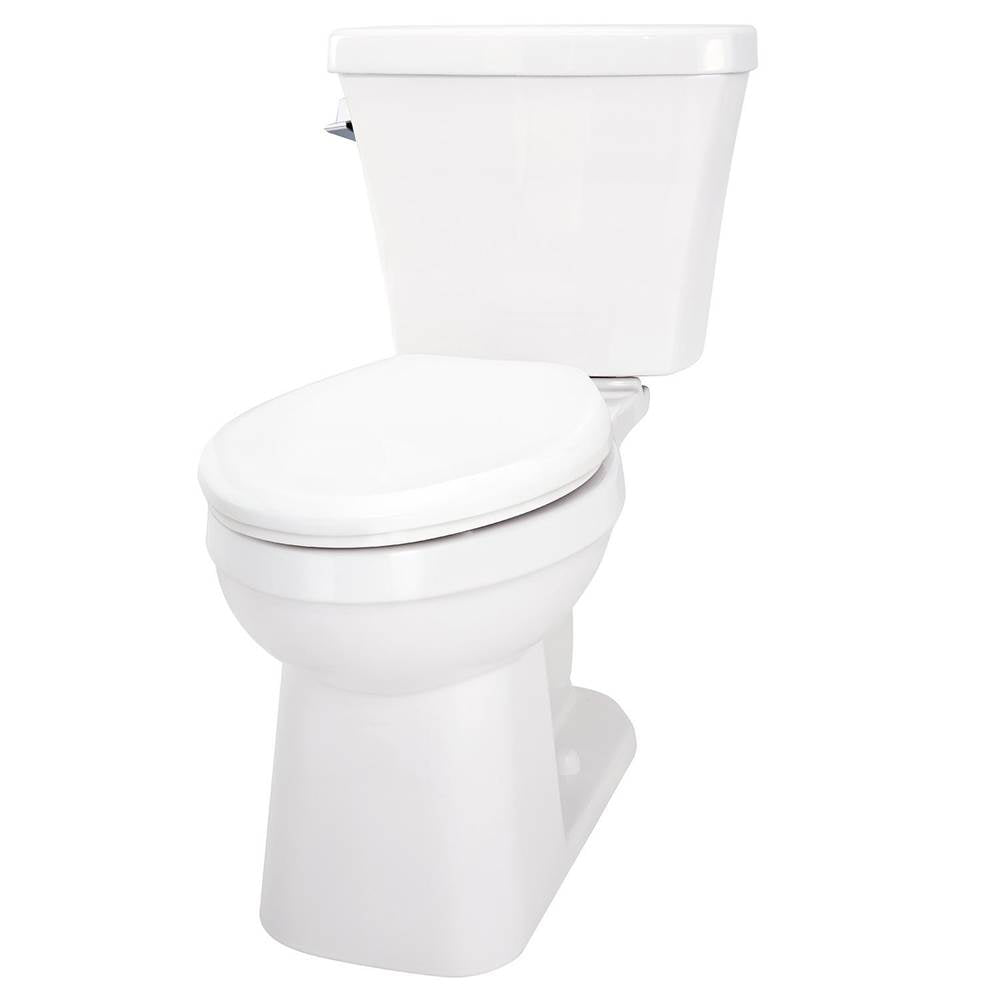 Gerber Plumbing - Elite 1.6gpf Simple CT ADA EL 10'' RI Combo: GAB21828 Bowl w/ GAL28895 Tank White - White
