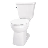 Gerber Plumbing - Elite 1.6gpf Simple CT ADA RF 10'' RI Combo: GAB21852 Bowl w/ GAL28895 Tank White - White