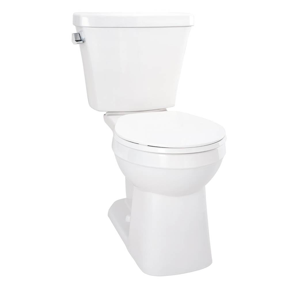 Elite 1.6gpf Simple CT ADA RF 10'' RI Combo: GAB21852 Bowl w/ GAL28895 Tank White