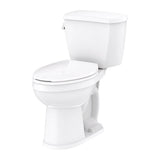 Gerber Plumbing - Avalanche 1.6gpf EL ADA 10'' RI Combo: GAV21828 Bowl w/ GAV28895 Tank White - White