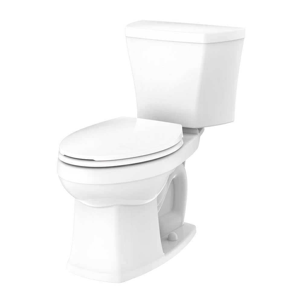 Gerber Plumbing - Avalanche 1.6gpf 12'' Rough-In Two Piece EL Combo: GAV31862 Bowl w/ GAV38890 Tank - White