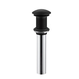 Gerber Plumbing - 1 1/4'' Drain without Overflow with Cover & Grid Strainer Satin Black - Satin Black