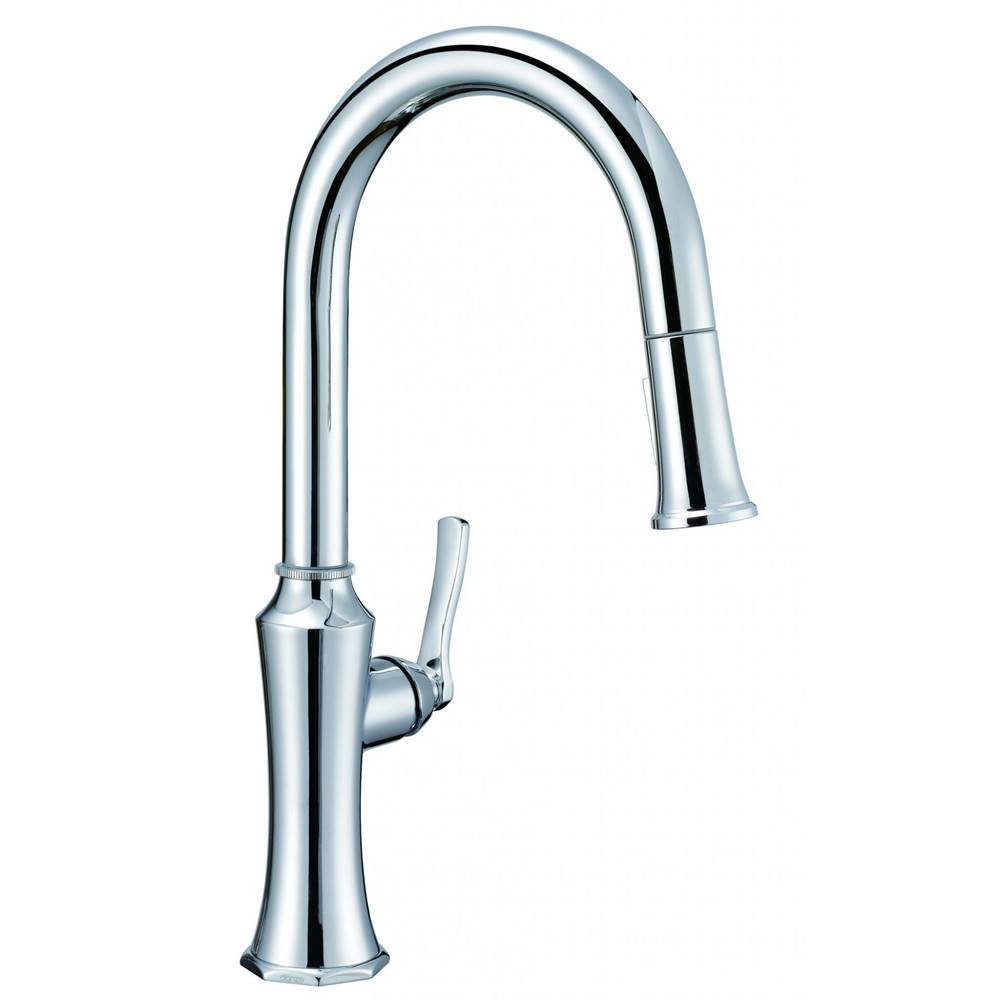 Draper 1H Kitchen Pull-Down Kitchen Faucet w/ Snapback 1.75gpm Chrome
