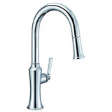 Draper 1H Kitchen Pull-Down Kitchen Faucet w/ Snapback 1.75gpm Chrome