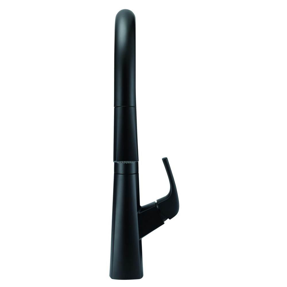 Vaughn 1H Pull-Down Kitchen Faucet w/ Snapback 1.75gpm Satin Black