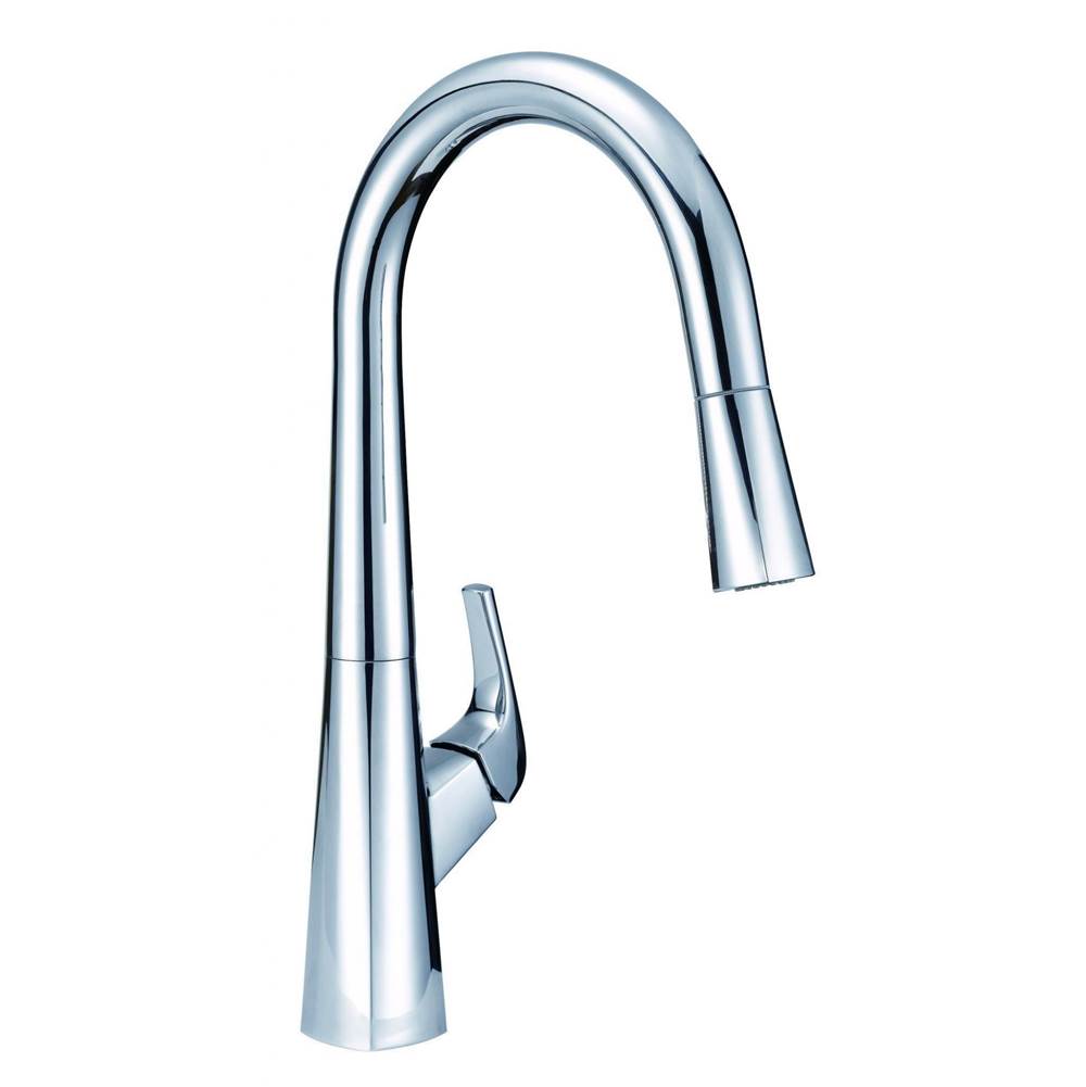 Vaughn 1H Pull-Down Kitchen Faucet w/ Snapback 1.75gpm Chrome