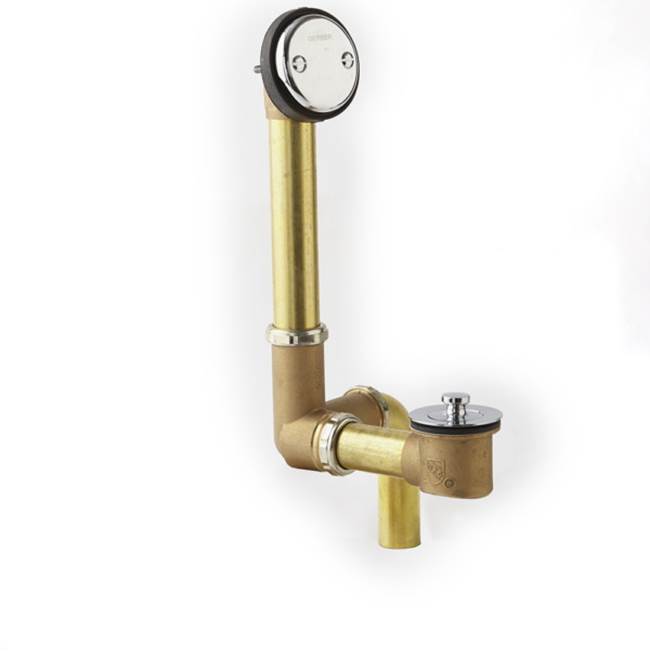 Gerber Plumbing - Gerber Classics Lift & Turn Side Outlet 20 Gauge Drain for Standard Tub with Retaining Ring Chrome - Chrome