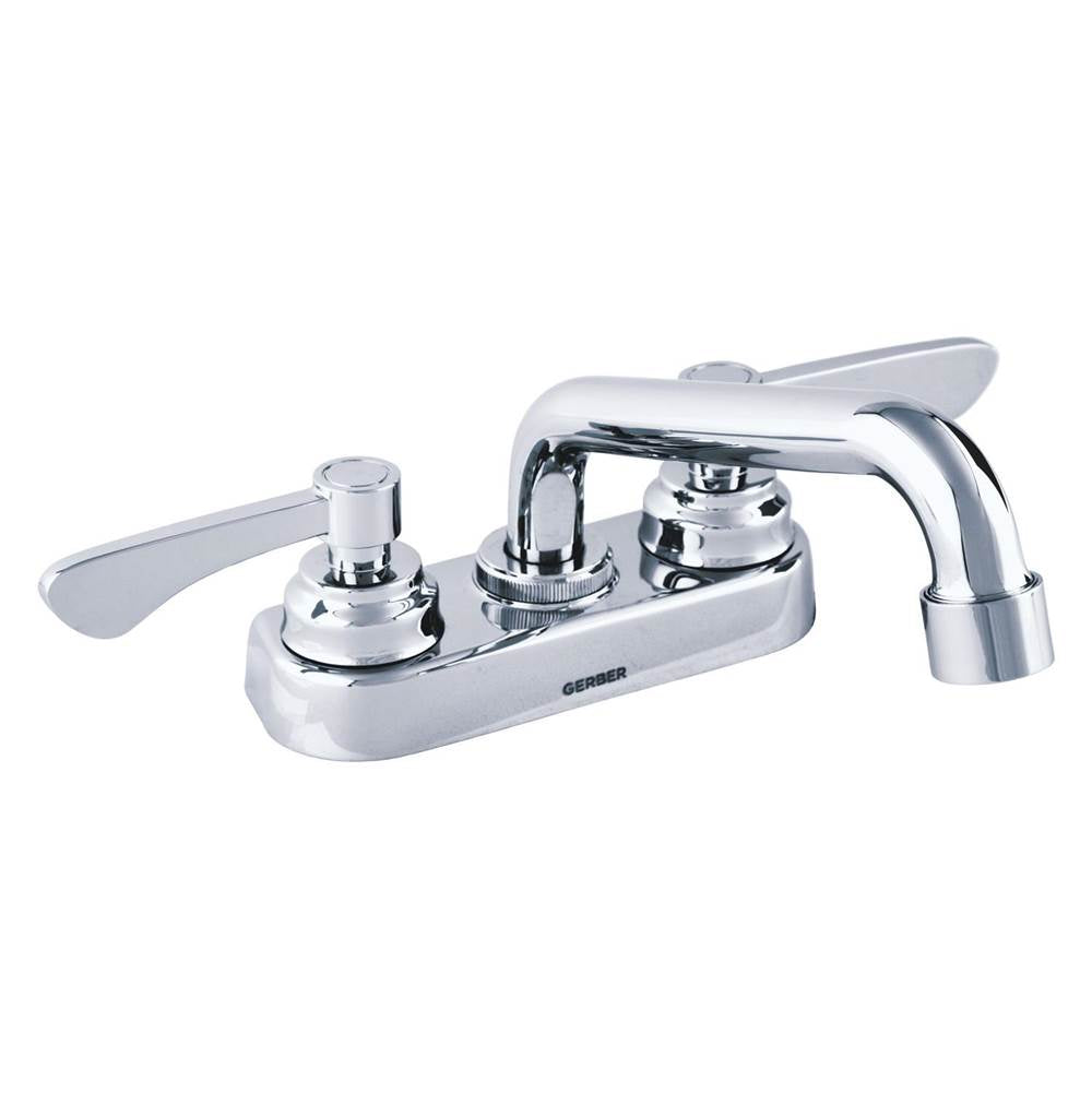 Commercial Two Lever Handle Laundry Tub Faucet Chrome