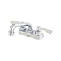 Gerber Plumbing - Commercial 2H Centerset Lavatory Faucet w/ Grid Strainer & Plug 0.5gpm Chrome - Chrome