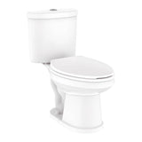 Maxwell SE Dual Flush 1.1/1.6gpf EL 10'' RI Combo: GSE21162 Bowl w/ GDF28195 Tank White