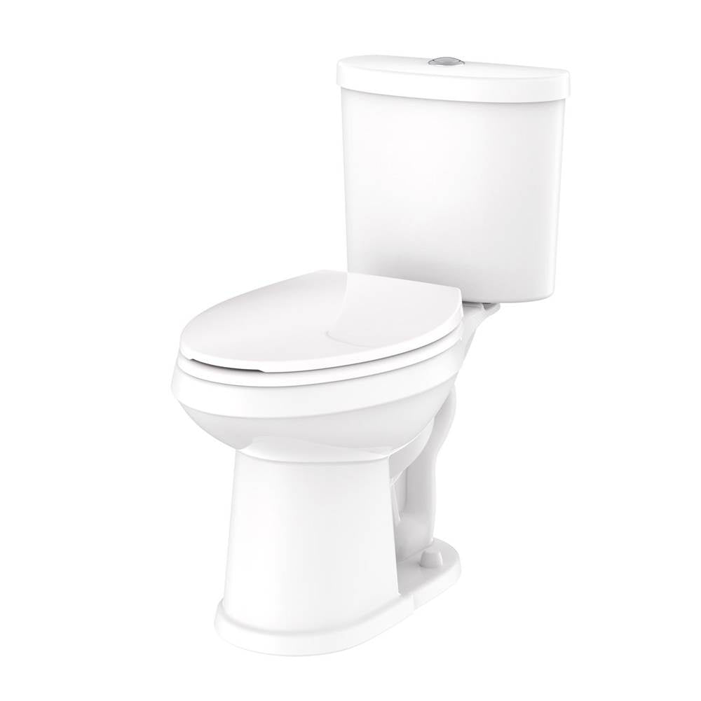 Gerber Plumbing - Maxwell SE Dual Flush 1.1/1.6gpf ADA EL 10'' RI Combo: GSE21128 Bowl w/ GDF28195 Tank White - White