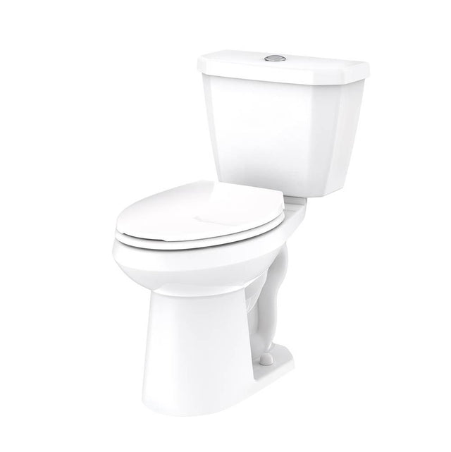 Gerber Plumbing - Viper 0.9/1.1gpf Dual Flush EL 12'' RI Combo: GWS21528 Bowl w/ GDF28528 Tank White - White