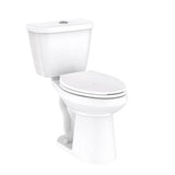 Viper 0.9/1.1gpf Dual Flush EL 12'' RI Combo: GWS21528 Bowl w/ GDF28528 Tank White