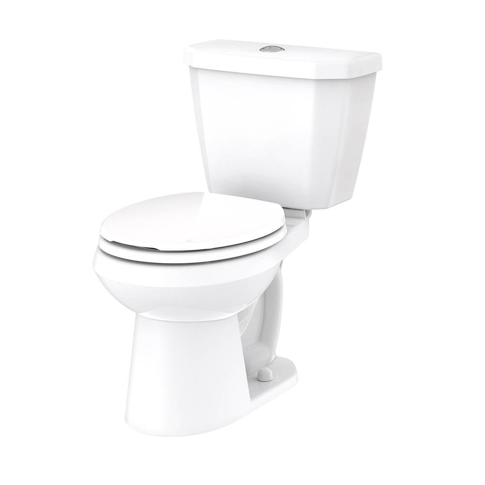 Gerber Plumbing - Viper 0.9/1.1gpf Dual Flush RF 12'' RI Combo: GWS21551 Bowl w/ GDF28528 Tank White - White