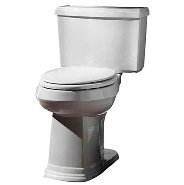 Gerber Plumbing - Logan Square 1.28gpf ADA EL 10'' RI Combo: GHE21538 Bowl w/ GHE28535 Tank White - White