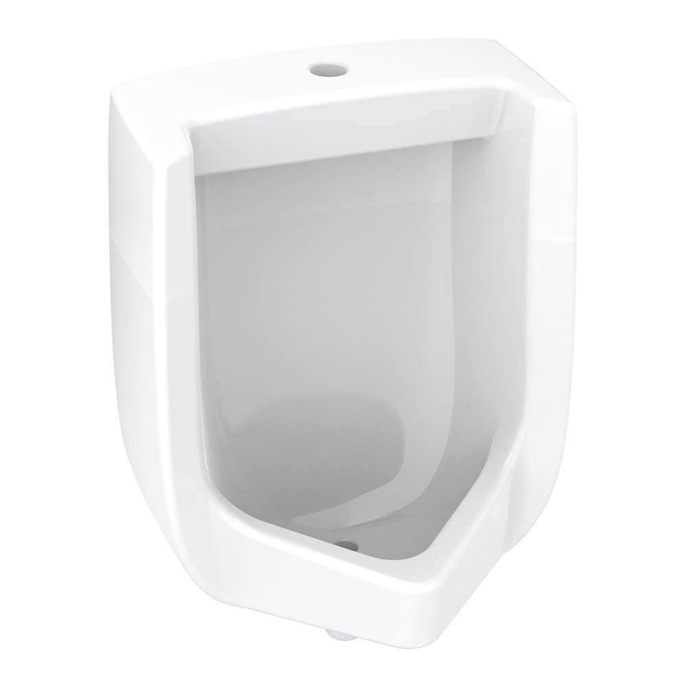 Monitor 0.125/0.5/1.0gpf Urinal Washout Top Spud Half Stall White