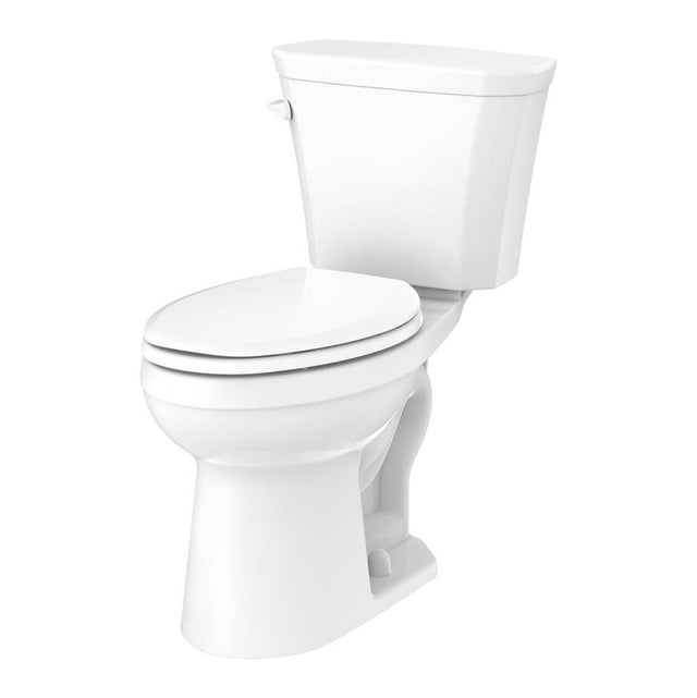 Gerber Plumbing - Viper 1.28gpf 12'' RI ADA EL Compact Combo: GHE31872 Bowl w/ GWS38595 Tank White - White