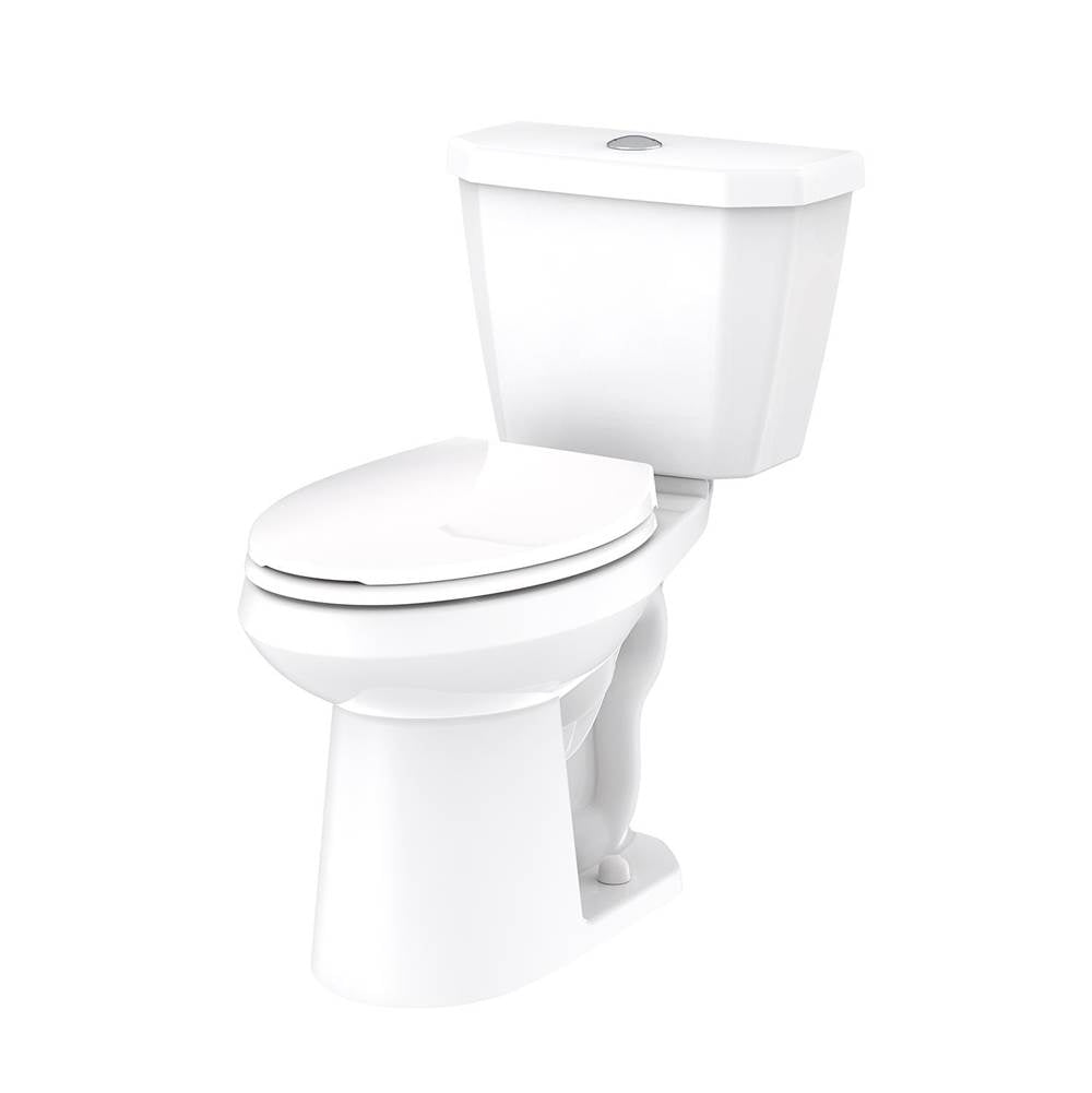 Gerber Plumbing - Viper 0.8gpf ADA EL 12'' RI Combo: GWS21528 Bowl w/ GLF28528 Tank White - White