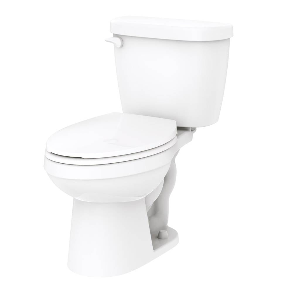 Gerber Plumbing - Maxwell 1.6gpf EL 12'' RI Combo: GMX21962 Bowl w/ GMX28990 Tank White - White