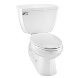 Ultra Flush 1.0gpf Floor Mount Back Outlet EL 12'' RI Combo: GUF21374 Bowl w/ GUF28380 Tank White