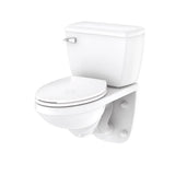Gerber Plumbing - Ultra Flush 1.0gpf Wall Hung EL Combo: GHE21370 Bowl w/ GUF28370 Tank White - White