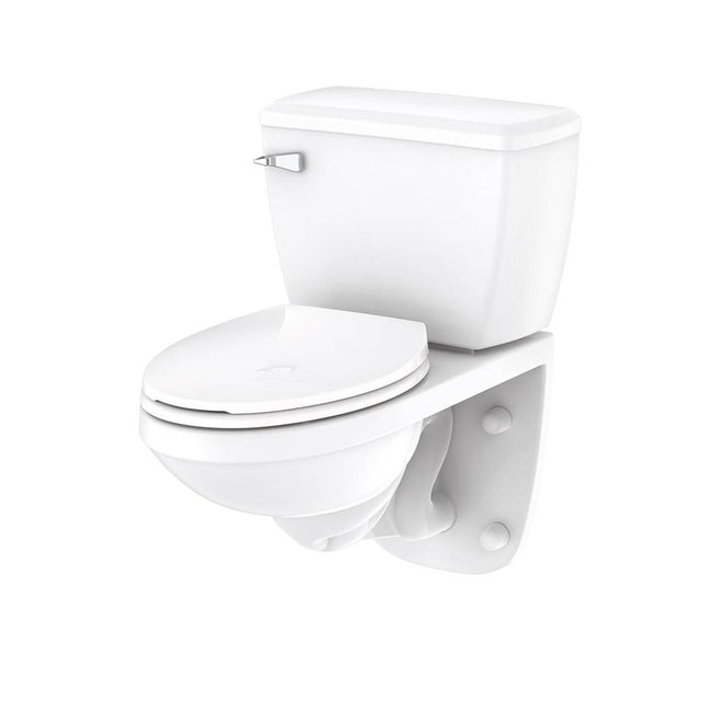 Gerber Plumbing - Ultra Flush 1.0gpf Wall Hung EL Combo: GHE21370 Bowl w/ GUF28370 Tank White - White