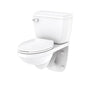 Gerber Plumbing - Ultra Flush 1.0gpf Wall Hung EL Combo: GHE21370 Bowl w/ GUF28370 Tank White - White