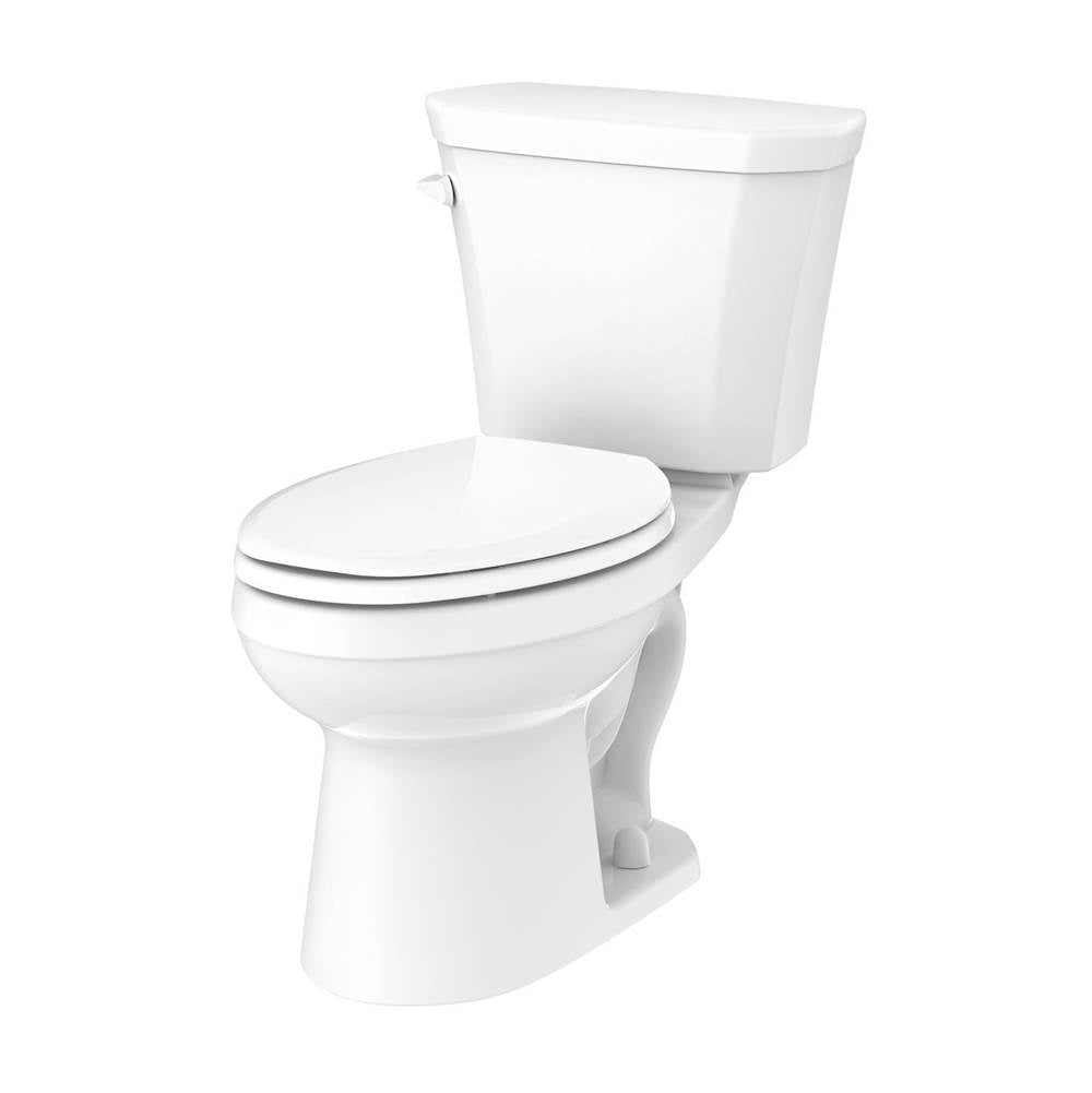 Gerber Plumbing - Viper 1.6gpf 12'' RI EL Combo: GVP31562 Bowl w/ GVP38590 Tank White - White