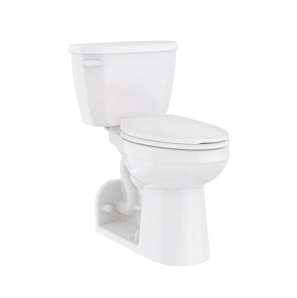 Viper 1.0gpf Floor Mount Back Outlet ADA Compact EL 12'' RI Combo: GWS21575 Bowl w/ GWS28575 Tank White