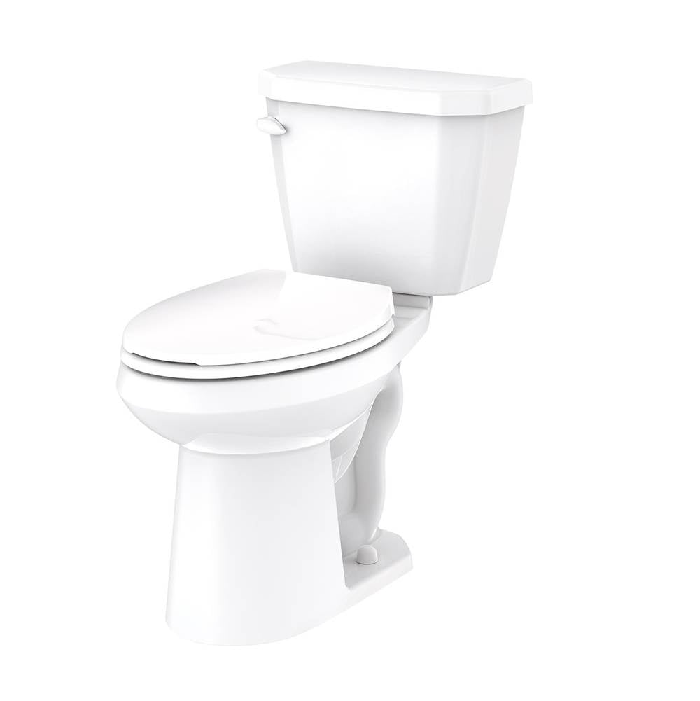 Gerber Plumbing - Viper 1.0gpf ADA EL 12'' RI Combo: GWS21528 Bowl w/ GWS28528 Tank White - White
