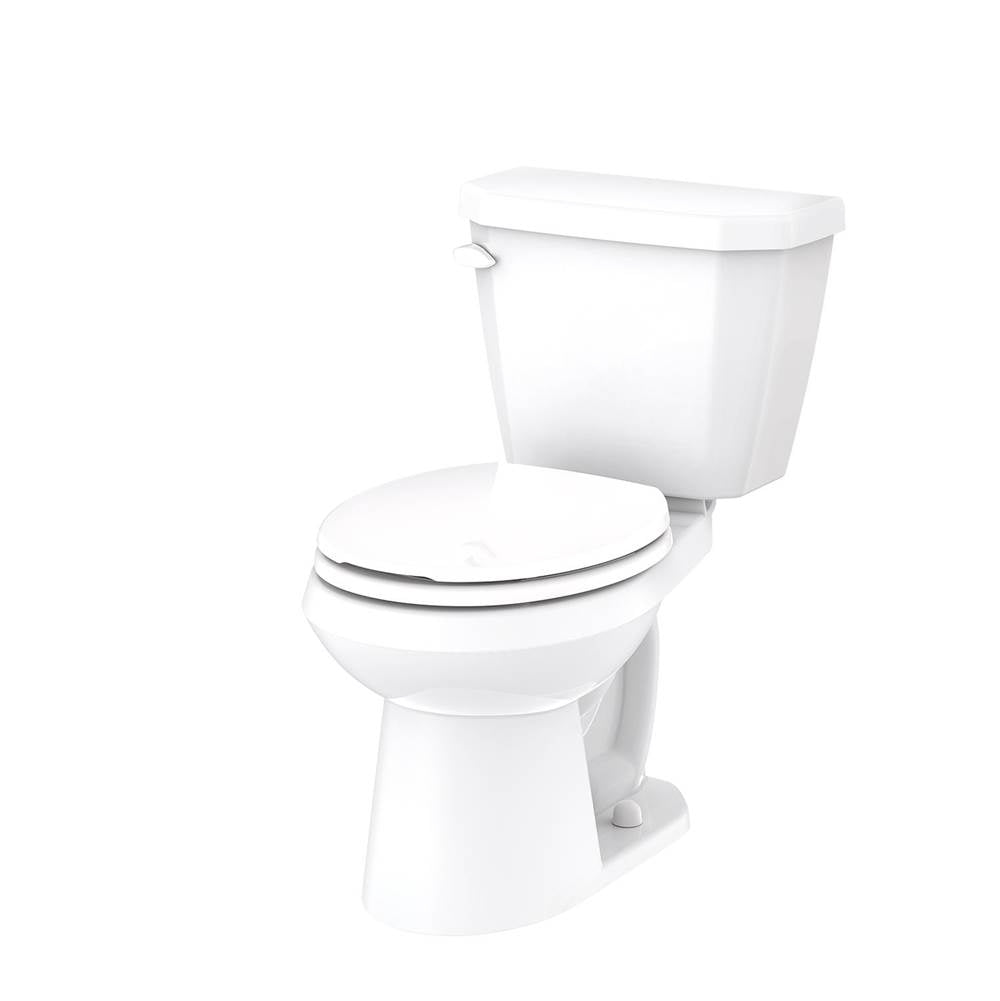 Gerber Plumbing - Viper 1.0pgf RF 12'' RI Combo: GWS21551 Bowl w/ GWS28528 Tank White - White