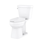 Gerber Plumbing - Elite 1.28gpf Simple CT ADA EL 10'' RI Combo: GAB21828 Bowl w/ GAH28895 Tank White - White