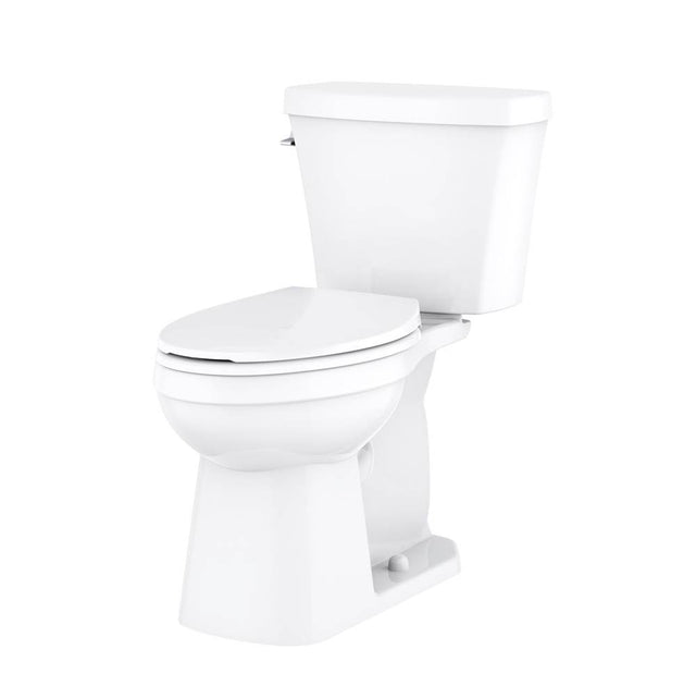 Gerber Plumbing - Elite 1.28gpf Simple CT ADA EL 10'' RI Combo: GAB21828 Bowl w/ GAH28895 Tank White - White