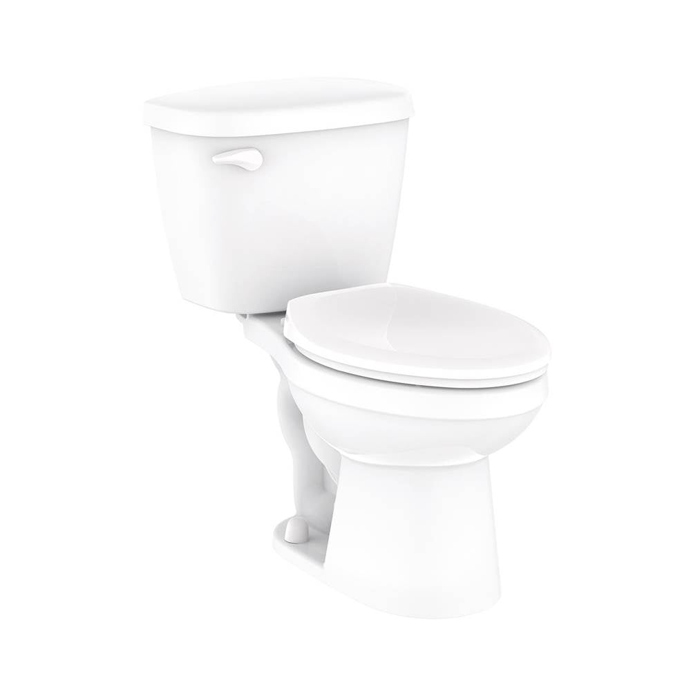 Maxwell 1.28gpf EL 10'' RI Combo: GMX21962 Bowl w/ G0028995 Tank White