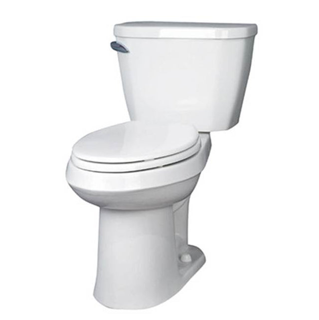 Gerber Plumbing - Viper 1.28gpf ADA EL 10'' RI Combo: GVP21528 Bowl w/ GWS28595 Tank White - White