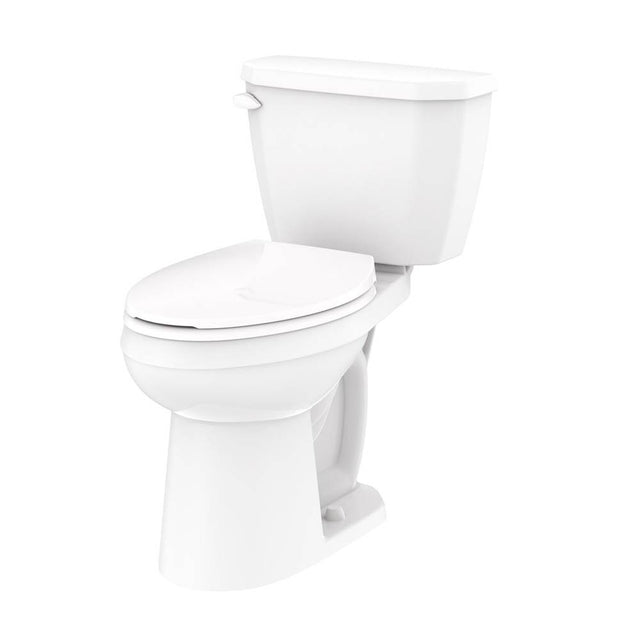 Gerber Plumbing - Viper 1.0gpf ADA Compact EL 12'' RI Combo: GWS21872 Bowl w/ GWS28570 Tank White - White