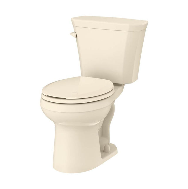 Gerber Plumbing - Viper 1.28gpf 10'' RI RF Combo: GVP3155225 Bowl w/ GWS3859525 Tank Bone - Bone