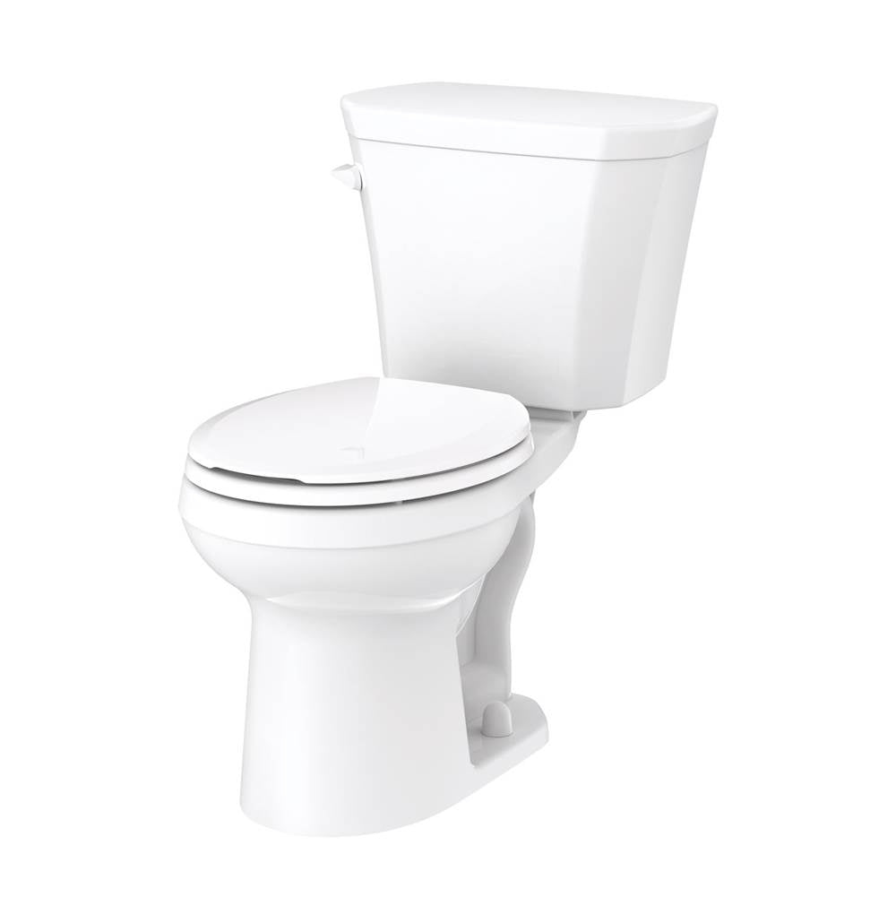 Gerber Plumbing - Viper 1.28gpf 14'' RI RF Combo: GVP31552 Bowl w/ GWS38594 Tank White - White