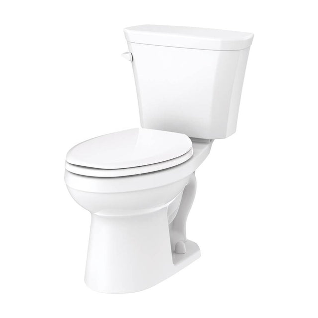 Gerber Plumbing - Viper 1.28gpf 10'' RI EL Combo: GVP31562 Bowl w/ GWS38595 Tank White - White