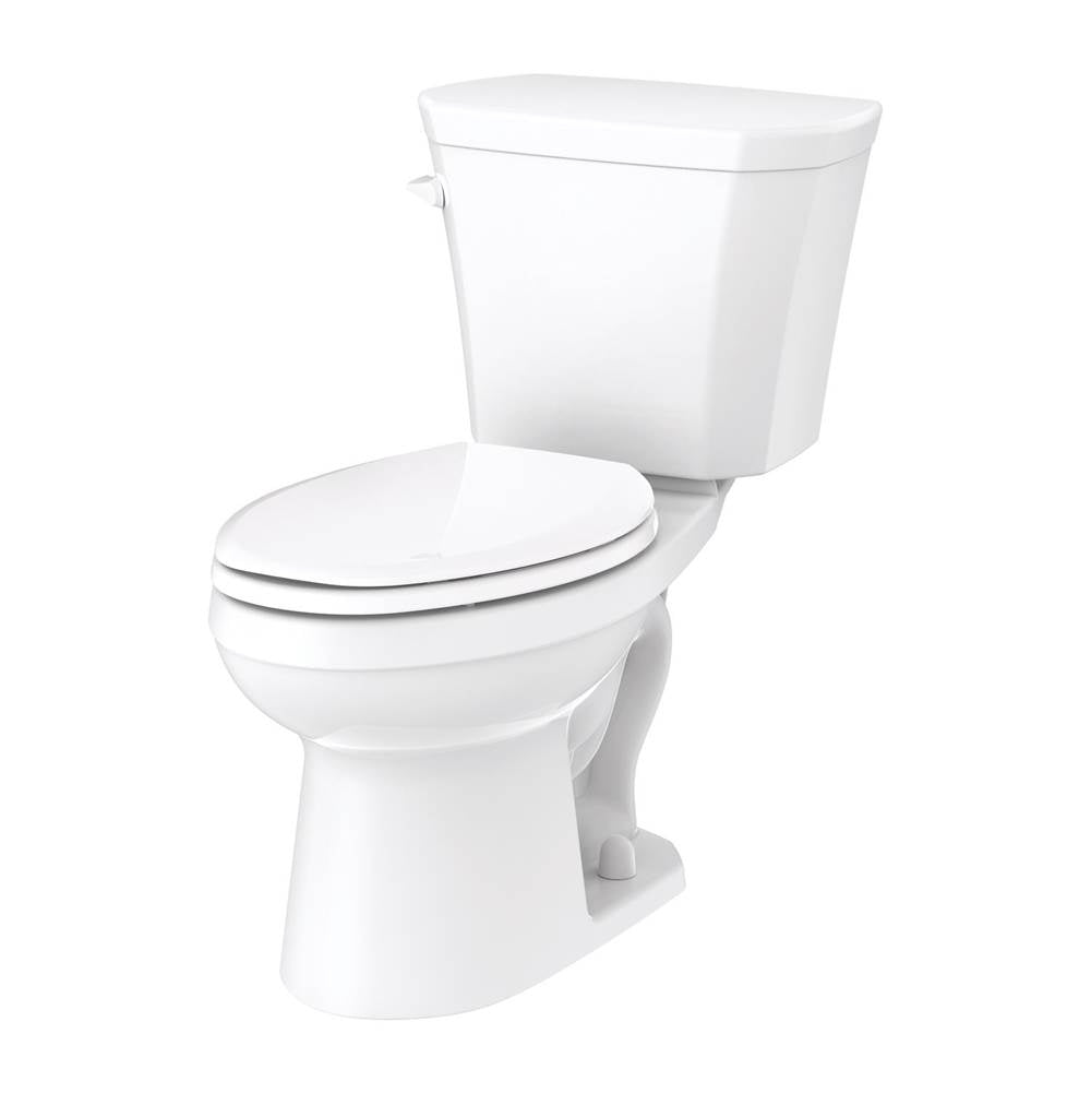 Gerber Plumbing - Viper 1.28gpf 14'' RI EL Combo: GVP31562 Bowl w/ GWS38594 Tank White - White