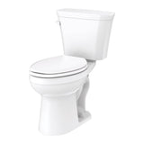 Gerber Plumbing - Viper 1.28gpf 10'' RI ADA EL Combo: GVP31528 Bowl w/ GWS38595 Tank White - White