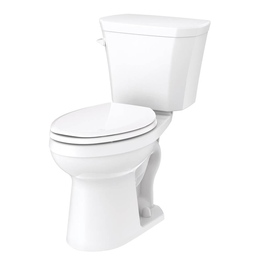 Gerber Plumbing - Viper 1.28gpf 14'' RI ADA EL Combo: GVP31528 Bowl w/ GWS38594 Tank White - White
