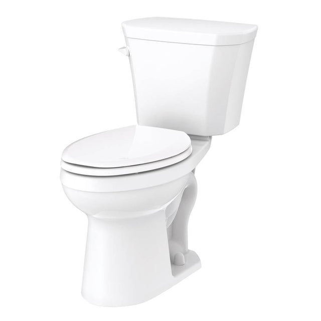 Gerber Plumbing - Viper 1.28gpf 14'' RI ADA EL Combo: GVP31528 Bowl w/ GWS38594 Tank White - White